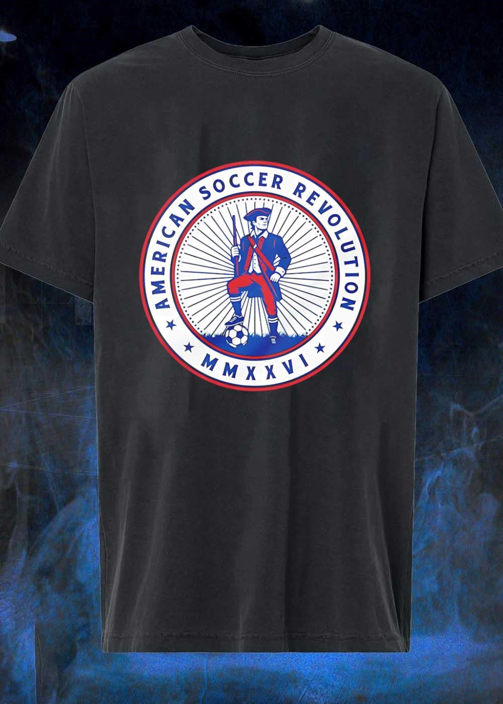 ASR American Soccer Revolution MMXVI Patriot Soccer Team T-Shirt