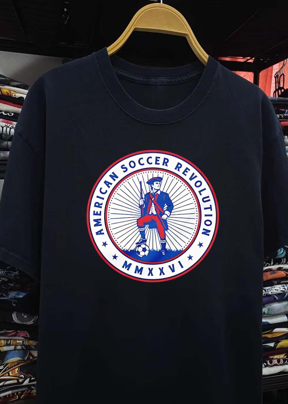 ASR American Soccer Revolution MMXVI Patriot Soccer Team T-Shirt