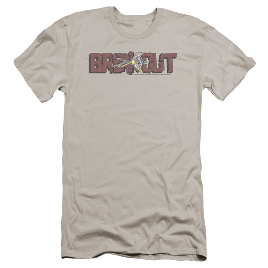 Atari Breakout Distressed - Men's Premium Slim Fit T-Shirt