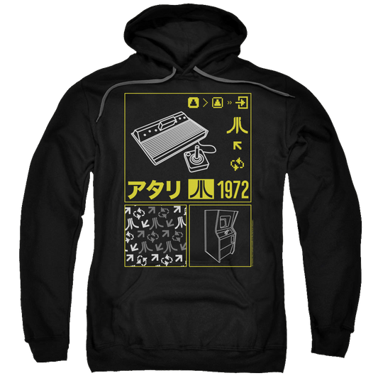 Atari Kanji Squares - Pullover Hoodie Style001