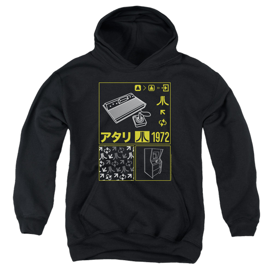 Atari Kanji Squares - Youth Hoodie (Ages 8-12)