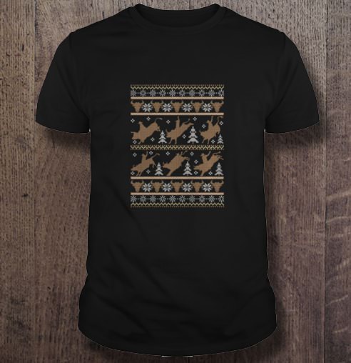 Bull rider ugly christmas sweater