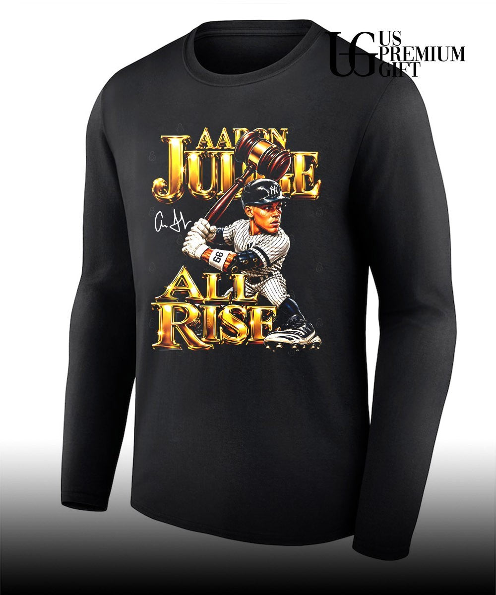 Aaron Judge All Rise New York Yankees baseball 2026 signature caricature shirt