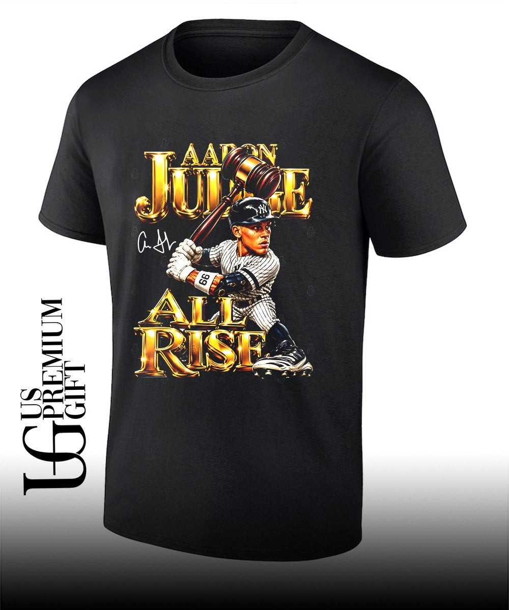 Aaron Judge All Rise New York Yankees baseball 2026 signature caricature shirt