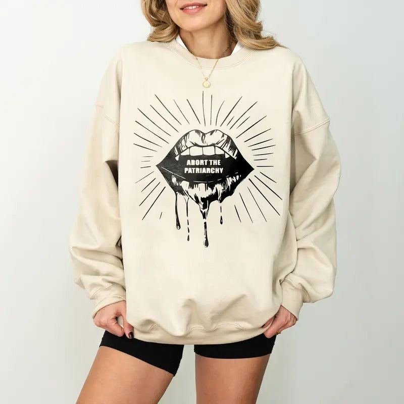 Abort The Patriarchy Sweatshirt, Feminism Shirt, Women Rights Shirt, Destroy Patriarchy Tee, Feminist Quote Tee Hoodie