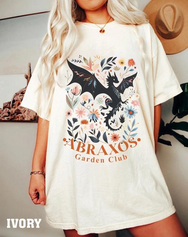 Abraxos Flower Comfort Colors Shirt, Fantasy Dragon Bookish Shirt Best Price Hoodie, Sweatshirt | UrbanDripWear.com