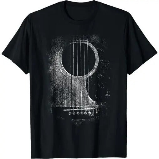 Acoustic Guitar Player Six String Classic Rock & Roll T-Shirt Made in USA Hoodie, Sweatshirt | UrbanDripWear.com