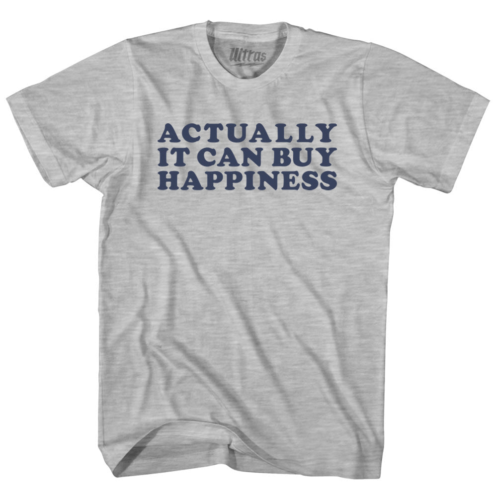 Actually It Can Buy Happiness Womens Cotton Junior Cut T-Shirt Style001