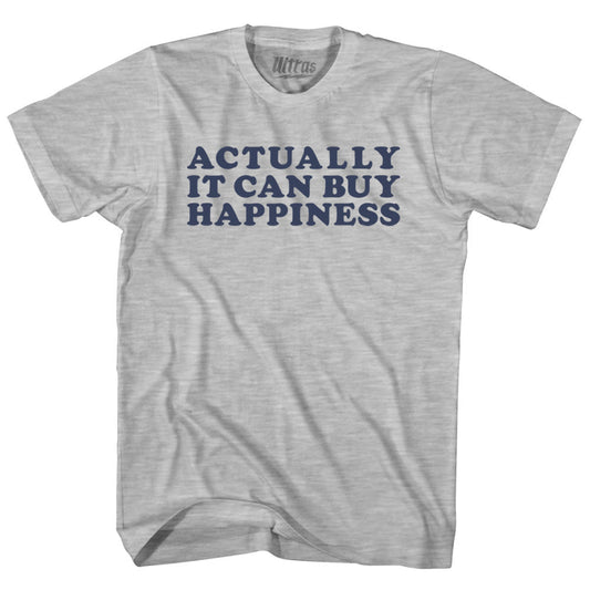 Actually It Can Buy Happiness Womens Cotton Junior Cut T-Shirt Style001