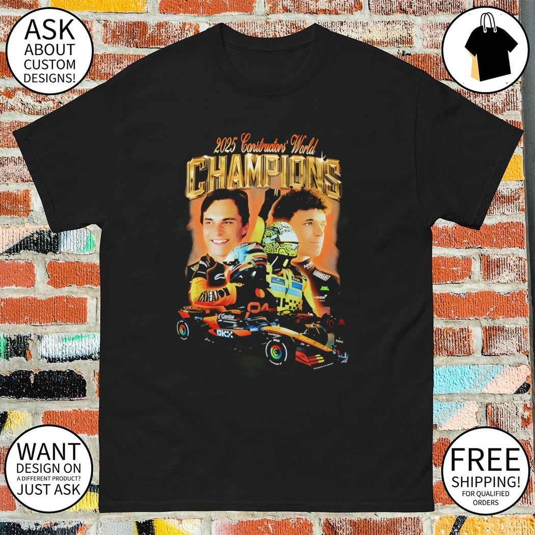 Adele McLaren 2025 Constructors World Champions Norris Oscar Piastri McLaren F1 graphic shirt