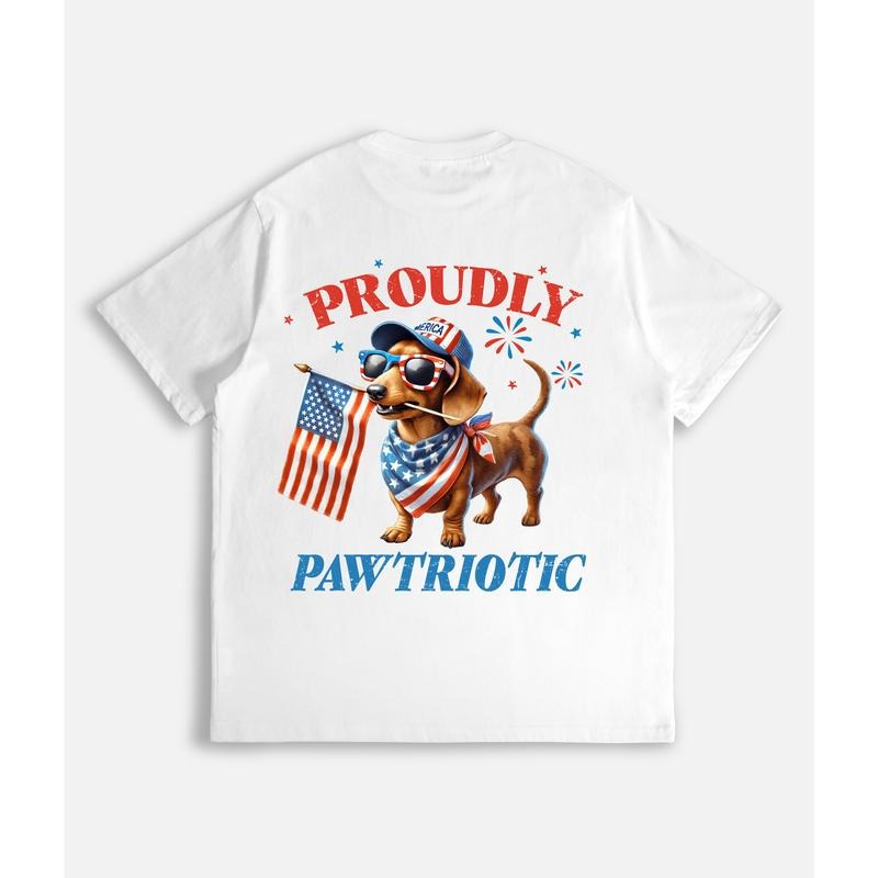 Adorable Patriotic T - Shirt: Show Your Love for Country with a Paw - some Pup Design Hoodie, Sweatshirt | UrbanDripWear.com