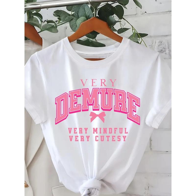 Adorable T - Shirt with Cute Phrases: "VERY DEMURE VERY MINDFUL VERY CUTESY" Playful Design Hoodie, Sweatshirt |...