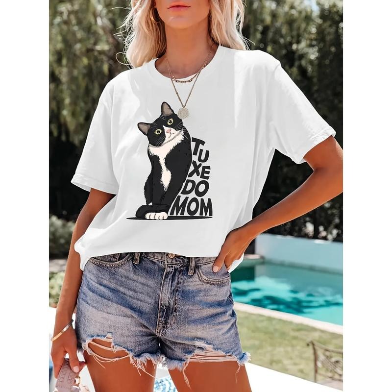 Adorable and Trendy T - Shirt: Flaunt Your Feline - loving Side with "TUXEDO MOM" Hoodie, Sweatshirt | UrbanDripWear.com