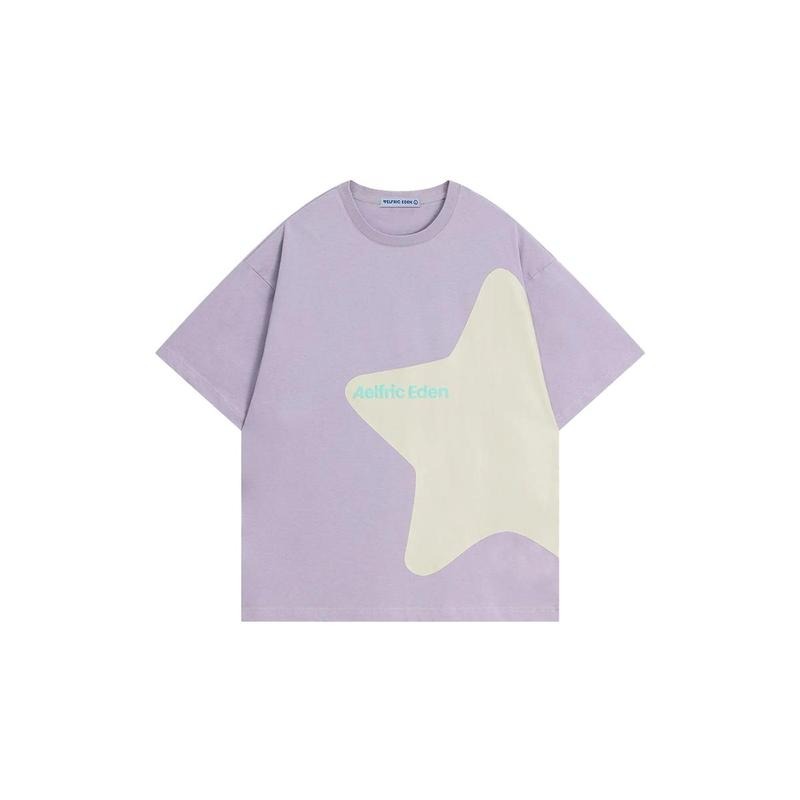 Aelfric Eden Incomplete Eden Star Tee Oversized Star Graphic Tees Trendy Streetwear T Shirts Unisex Baggy Streetwear Tops...