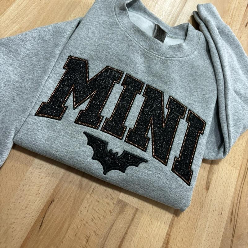 Aesthetic Spooky Season Embroidered Crewneck Sweatshirt T-Shirts, Hoodie | UrbanDripWear.com