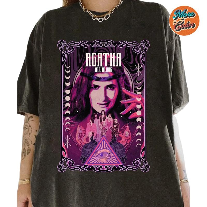Agatha All Along Horror Vintage Shirts, Cotton Unisex T-Shirt, Crew Neck, Size S- 3XL, Menswear Top, Womenswear Top...
