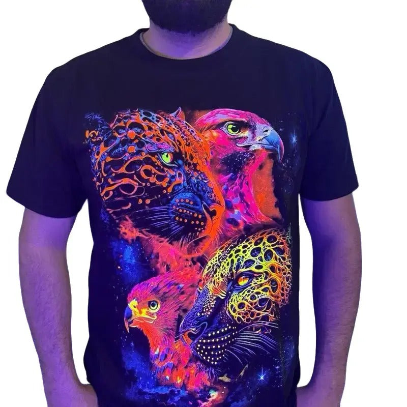 Aguila Jaguar Unisex T-Shirt Cotton - Black Graphic Print Design - Top Hoodie, Sweatshirt | UrbanDripWear.com