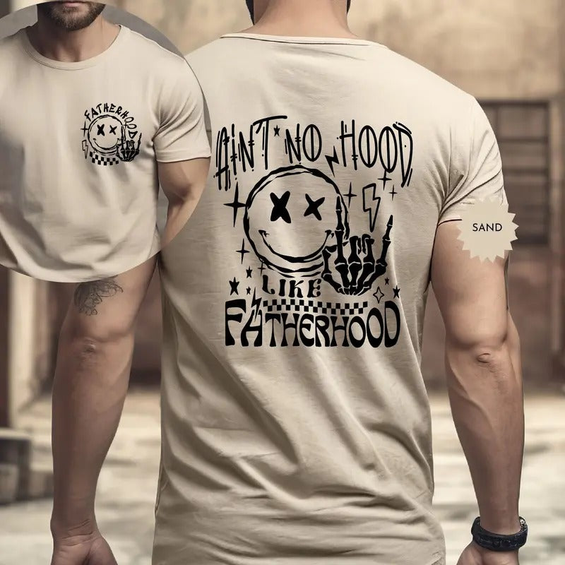 Ain't No Hood Like Fatherhood Shirt Funny Dad Tshirt Unique Fathers Day Gift Retro Dad Tee Dad Life Gift New Dad Shirt...