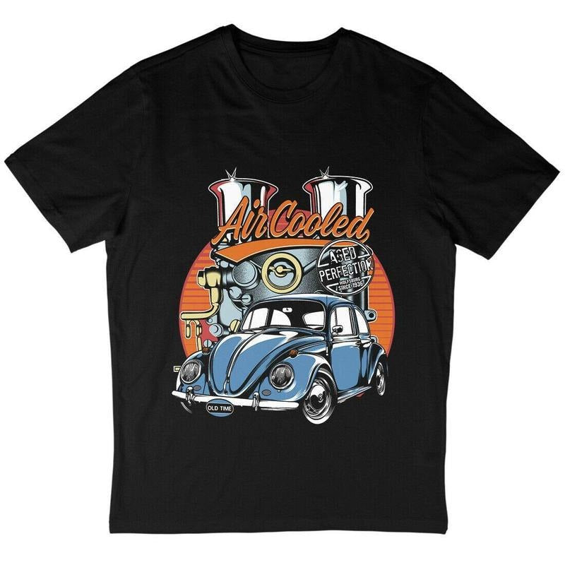 Air Coled BeetIe Shirt ,Cars Vintage Classic Bug Fashion Design Short Sleeve Shirt, Streetswear, Trendy Shirt - Unisex...