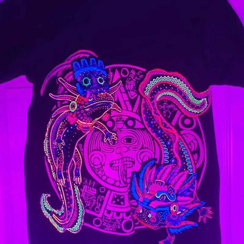 Ajolote calendario T-shirt Cotton Hoodie, Sweatshirt | UrbanDripWear.com