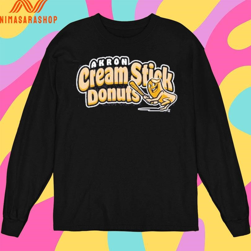 Akron Cream Stick Donuts Baseball Shirts