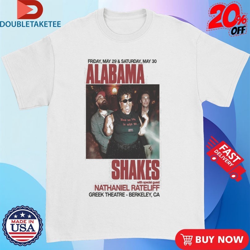 Alabama Shakes May 29-30 2026 Berkeley, CA Shirts