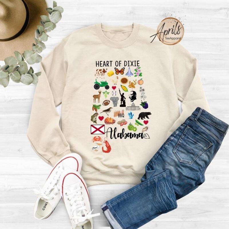 Alabama Sweatshirt, Alabama Hoodie, State Shirt | UrbanDripWear.com