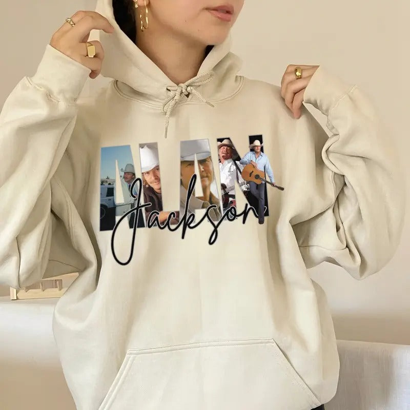 Alann 90's Country Jjackson Shirt, Country Concert Top, Western Apparal, Unisex Sweater Pullover Tee Hoodie, Sweatshirt
