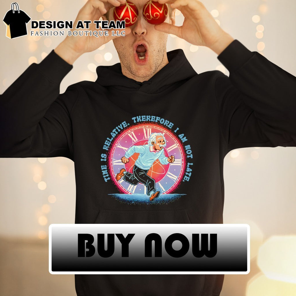 Albert Einstein in the style of The Adventures of Tintin The Relativity of Time shirt