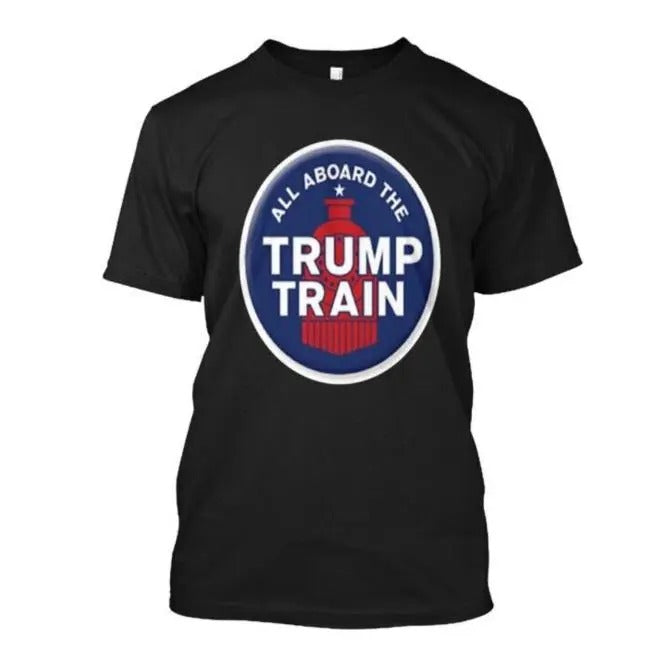 All Aboard The Trump Train T-Shirt Made in USA Hoodie, Sweatshirt | UrbanDripWear.com