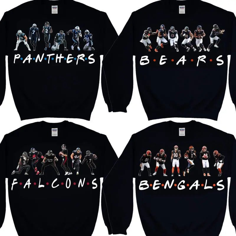 All Football Teams Player Sweatshirt, Sweater for Football Fans, Color Black Sweater For Men, Women T-Shirts, Hoodie