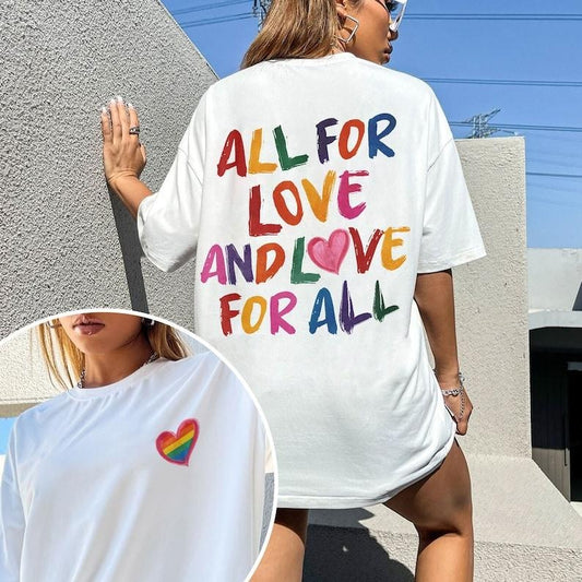 All For Love And Love For All Shirt, Pride Month LGBTQ TShirt, Pride Ally Era Sweatshirt, Gay Pride Month, LGBT Gift For Friend  T-shirt, sweater and Hoodie