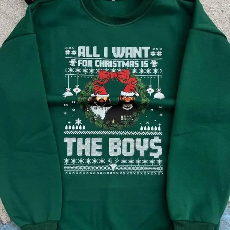 All I Want For Christmas is The Boys Shirt, Sweatshirt Hoodie | UrbanDripWear.com