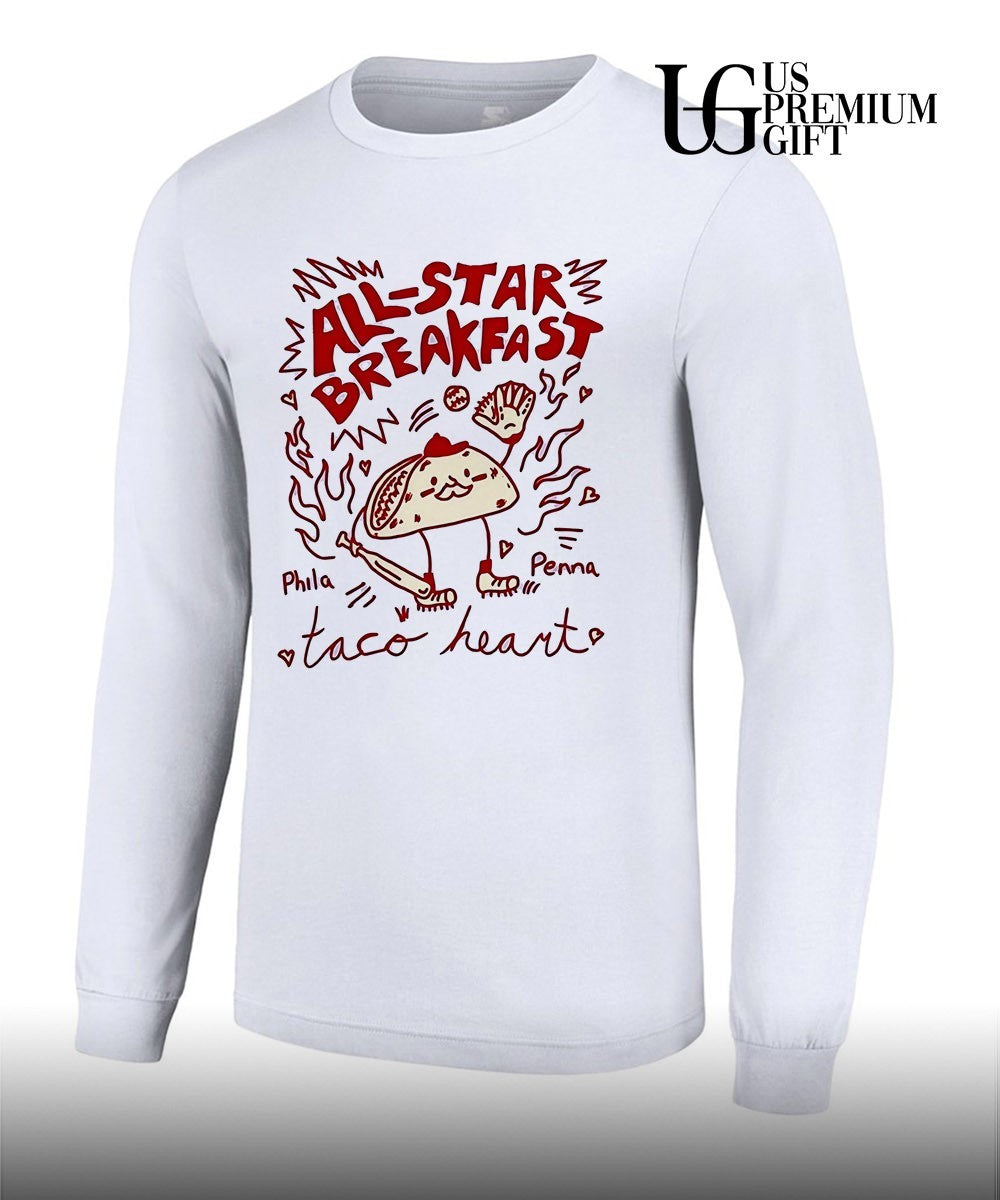 All Star Breakfast Phila Penna Taco heart 2026 MLB All-Star Game shirt
