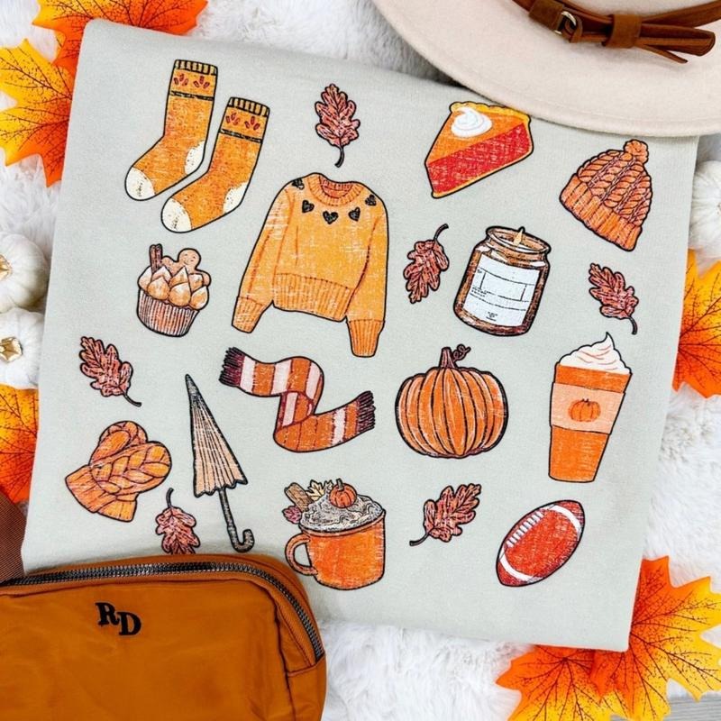'All The Fall Things' Crewneck Sweatshirt T-Shirts, Hoodie | UrbanDripWear.com