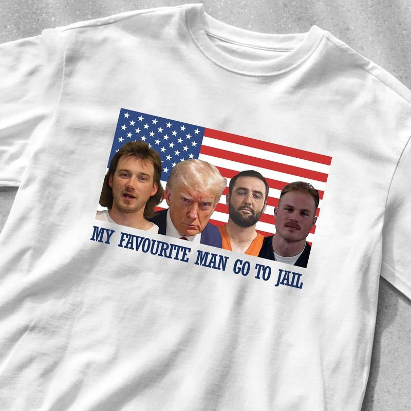 All my favorite men go to jail Shirt, Trumpp Morgann Scottie Zach Shirt Hoodie, Sweatshirt | UrbanDripWear.com