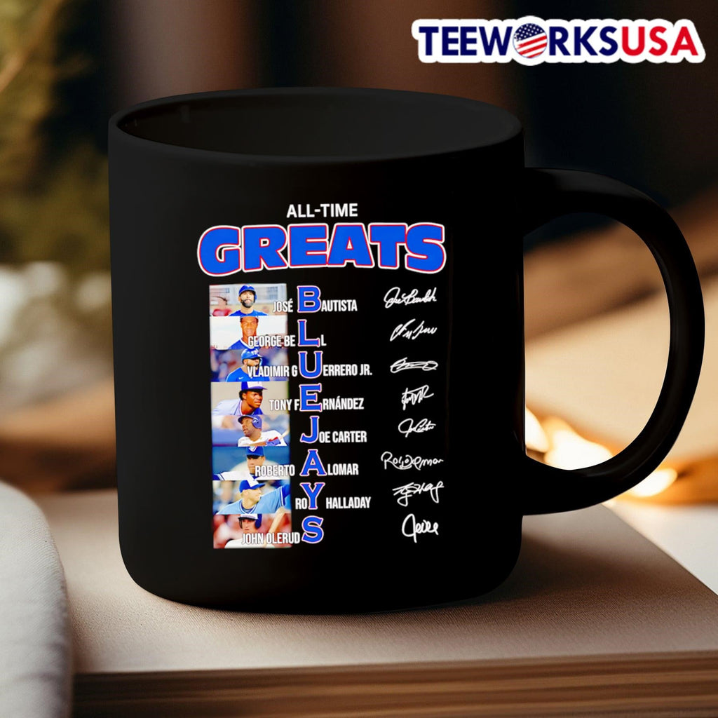 All-time Greats Blue Jays José Bautista George Bell Vladimir Guerrero Jr Tony Fernández Joe Carter Roberto Alomar Roy Halladay Shirt
