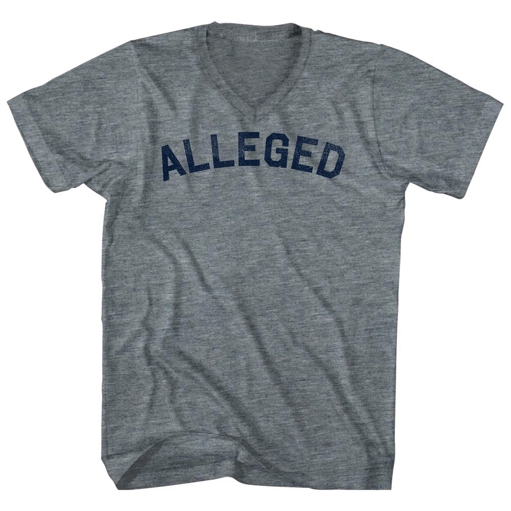 Alleged Tri-Blend V-neck Womens Junior Cut T-shirt