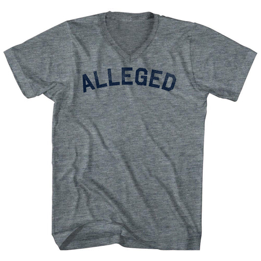 Alleged Tri-Blend V-neck Womens Junior Cut T-shirt