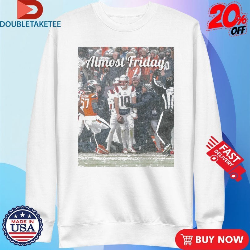Almost Friday Drake Maye Snow Shirts