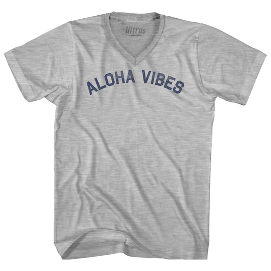 Aloha Vibes Adult Cotton V-neck T-shirt