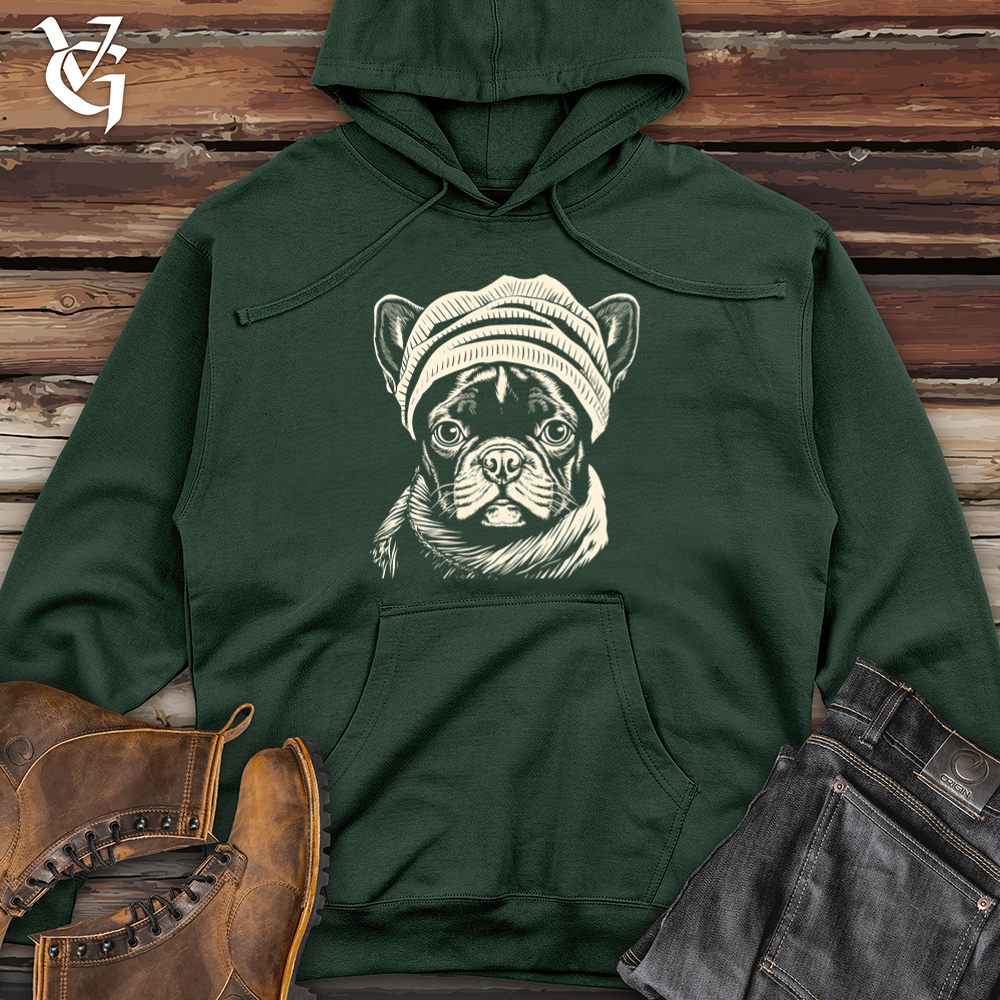 Vintage Beanie Frenchie Midweight Hooded Sweatshirt