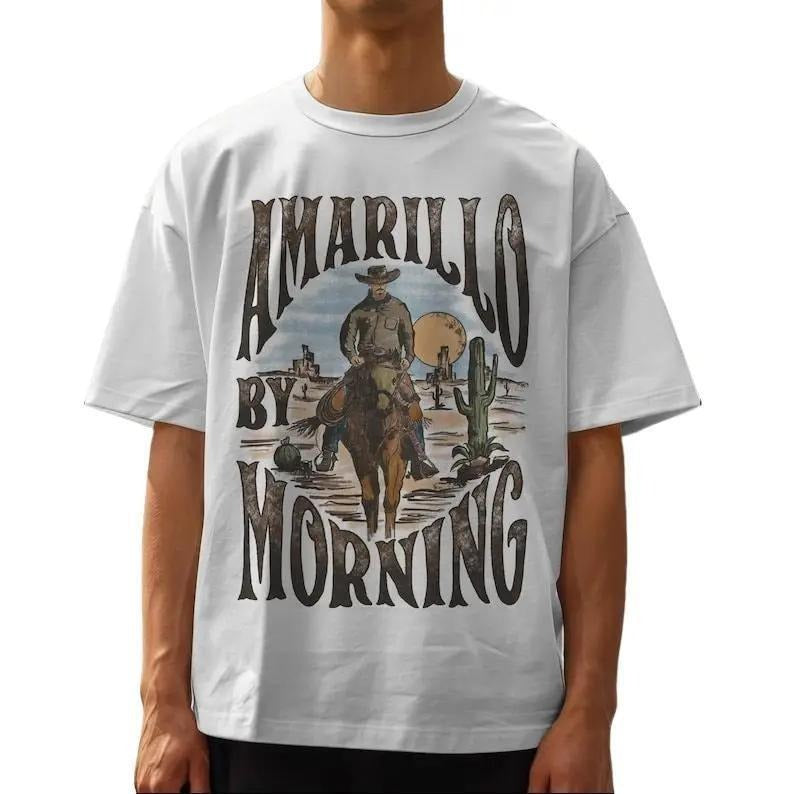 Amarillo By Morning Shirt, Country Music T-Shirt, Texas Western Shirt, Cowboy Style Tee, Casual Country Shirt, Western...
