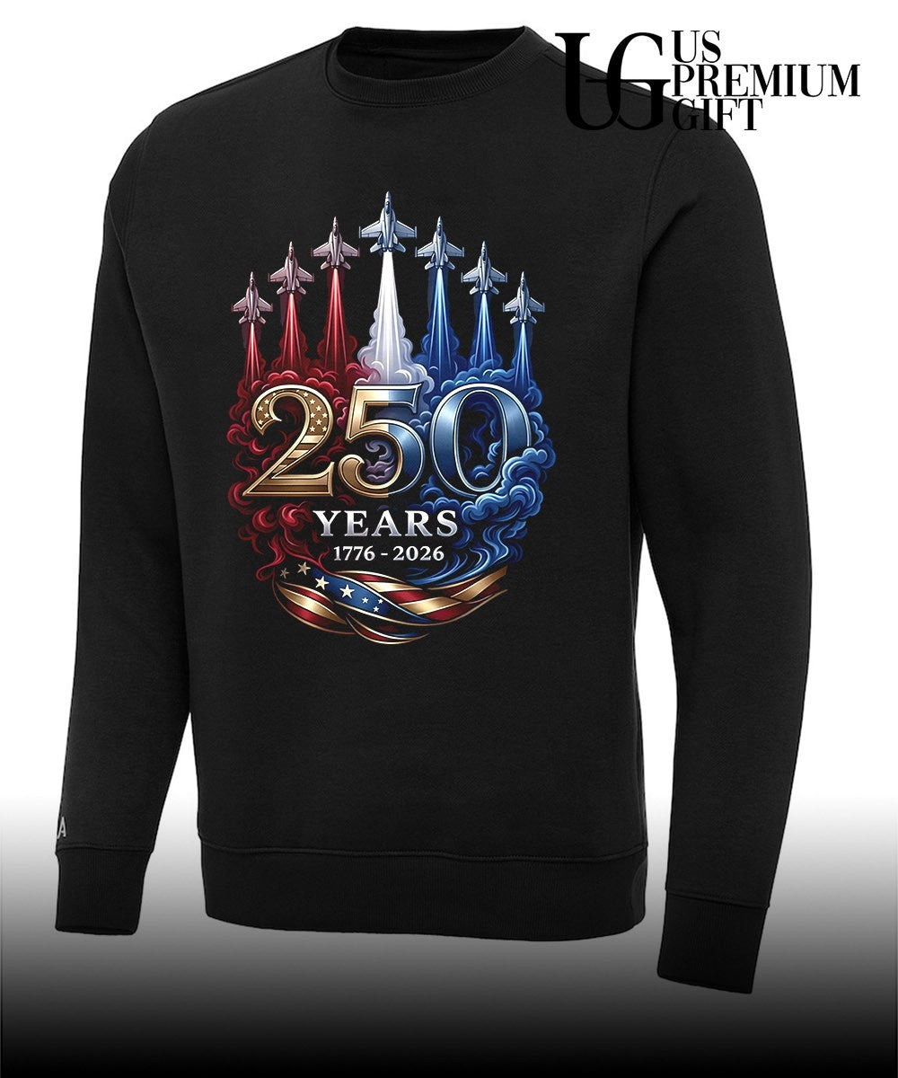 America 250 Fighter Jet Patriotic USA 250th Anniversary 1776- 2026 shirt