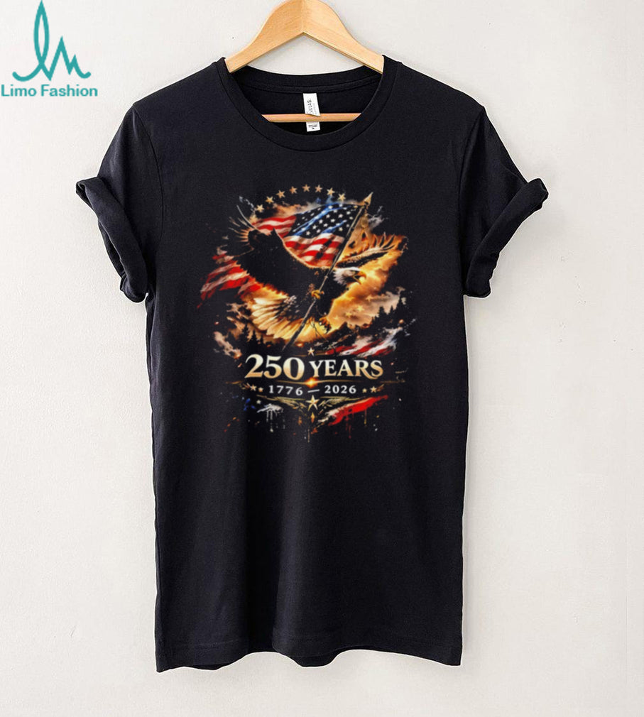 America 250th Anniversary 1776 2026 USA Liberty Eagle Flag Vintage Patriotic Men T Shirt
