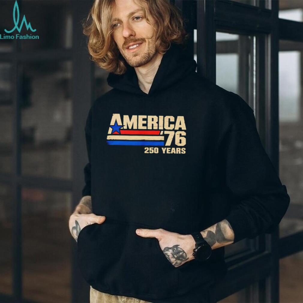 America 76 250 Years United States Bicentennial Anniversary Retro Patriotic Fourth of July Men T Shirt