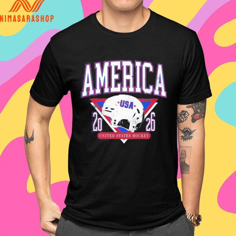 America Hockey Helmet United States Hockey 2026 Shirts