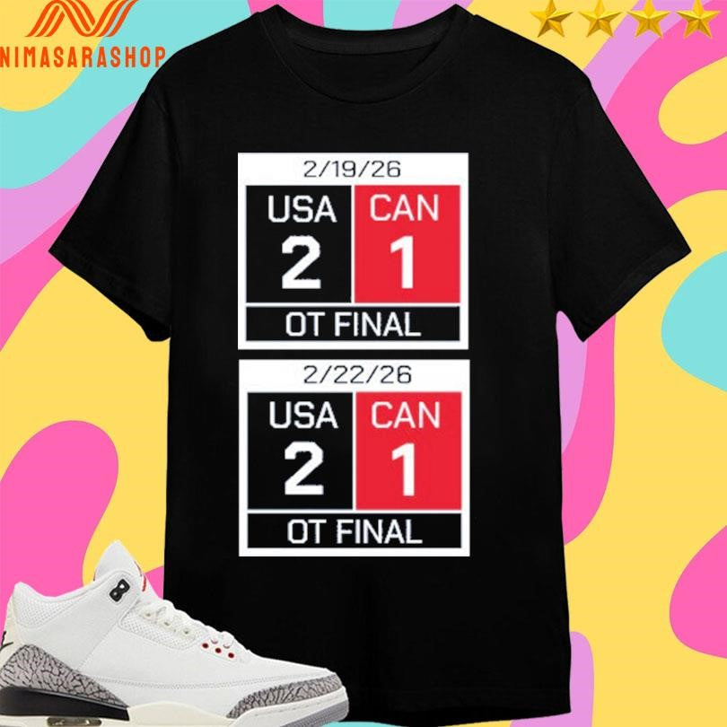 America Scoreboard USA 2 Can 1 Shirts