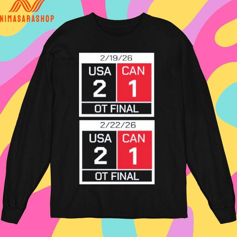 America Scoreboard USA 2 Can 1 Shirts