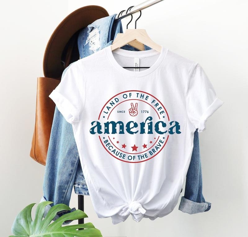 America Shirt, 4th Of July Shirt, Land Of The Free Because Of The Brave Shirt, Patriotic Shirt Hoodie, Sweatshirt